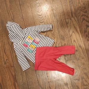 Carter's 2-piece best sister set. 6 mos.